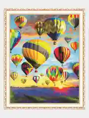 Синий алмазная мозаика на подрамнике, 40*50 см