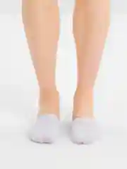 Белый следки мужские с силиконом, хлопковые, классические цвета