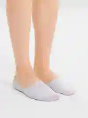 Белый следки мужские с силиконом, хлопковые, классические цвета