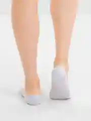 Белый следки мужские с силиконом, хлопковые, классические цвета