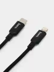 Кабель для быстрой зарядки Hoco X14 PD20W Type-C to Lightning, 1 метр, чёрный