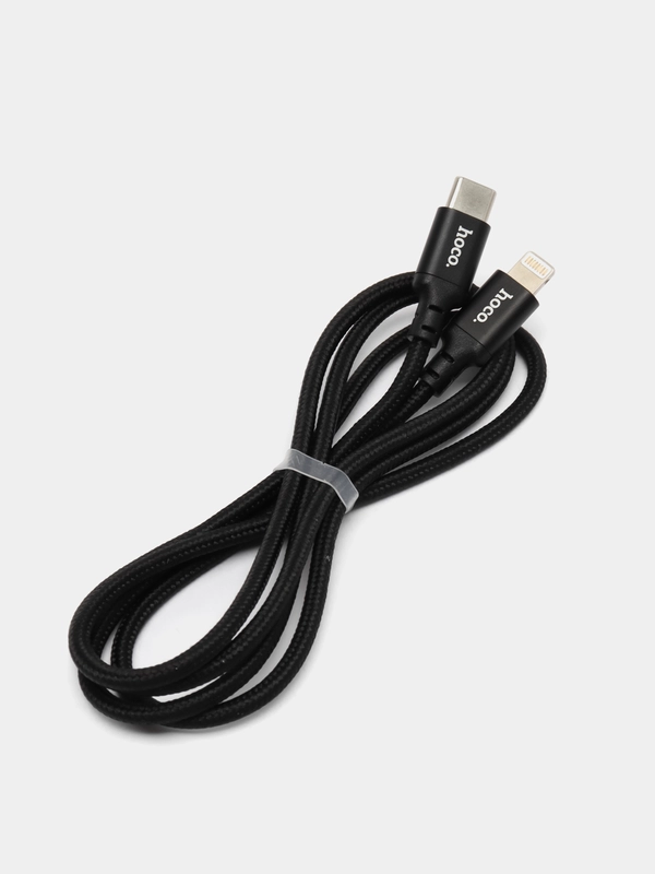 Кабель для быстрой зарядки Hoco X14 PD20W Type-C to Lightning, 1 метр, чёрный