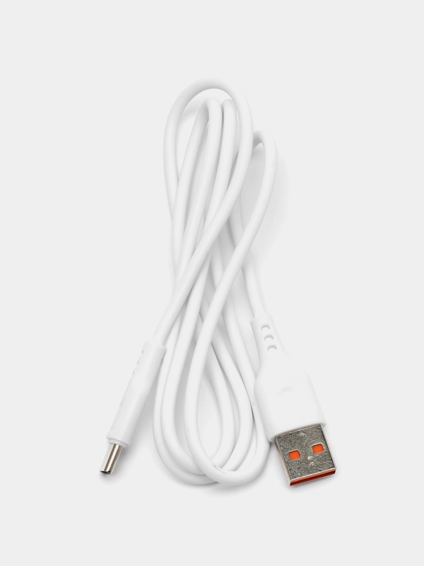 Type-c кабель для зарядки телефона Android, быстрая зарядка, 2.4A, цвет белый, чёрный