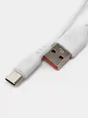 Type-c кабель для зарядки телефона Android, быстрая зарядка, 2.4A, цвет белый, чёрный