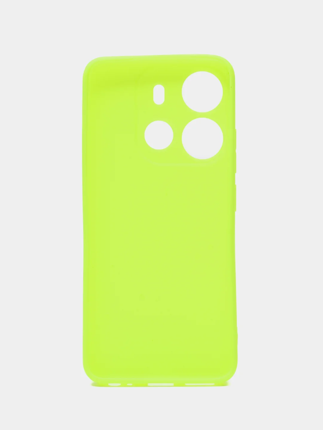 Салатовый чехол для Tecno Spark Go 2023 и Tecno Pop 7 Pro силиконовый, матовый, с защитой камеры