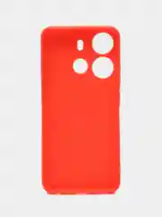 Оранжевый чехол для Tecno Spark Go 2023 и Tecno Pop 7 Pro силиконовый, матовый, с защитой камеры