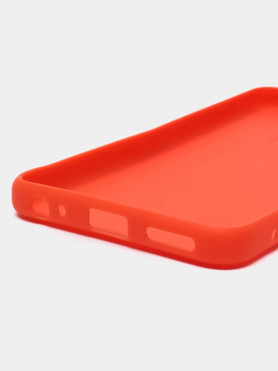Оранжевый чехол для Tecno Spark Go 2023 и Tecno Pop 7 Pro силиконовый, матовый, с защитой камеры