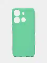 Бирюзовый чехол для Tecno Spark Go 2023 и Tecno Pop 7 Pro силиконовый, матовый, с защитой камеры