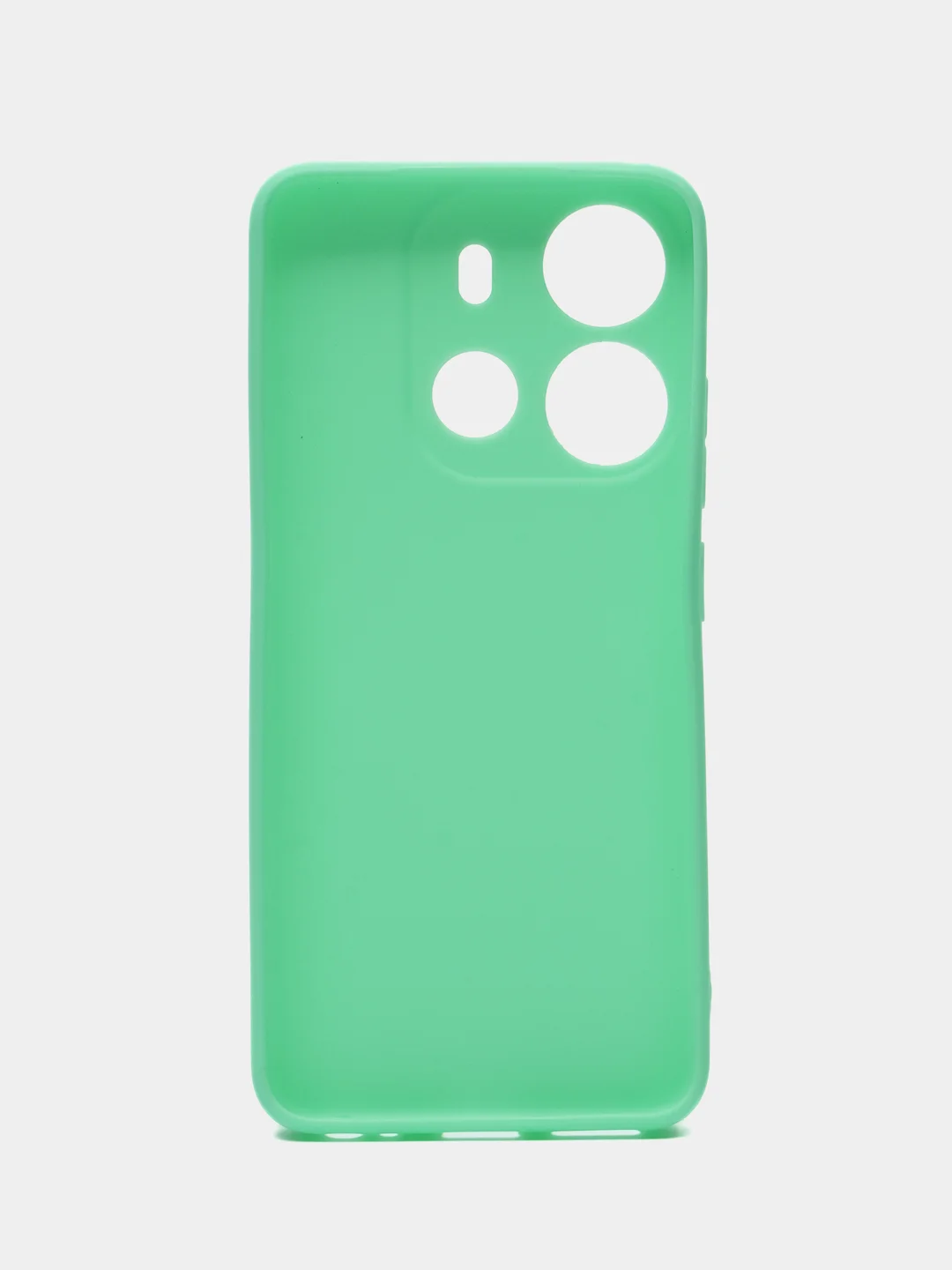 Бирюзовый чехол для Tecno Spark Go 2023 и Tecno Pop 7 Pro силиконовый, матовый, с защитой камеры