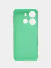 Бирюзовый чехол для Tecno Spark Go 2023 и Tecno Pop 7 Pro силиконовый, матовый, с защитой камеры