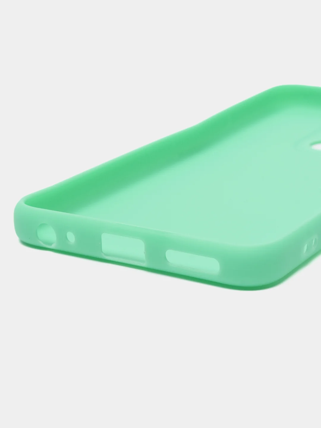 Бирюзовый чехол для Tecno Spark Go 2023 и Tecno Pop 7 Pro силиконовый, матовый, с защитой камеры