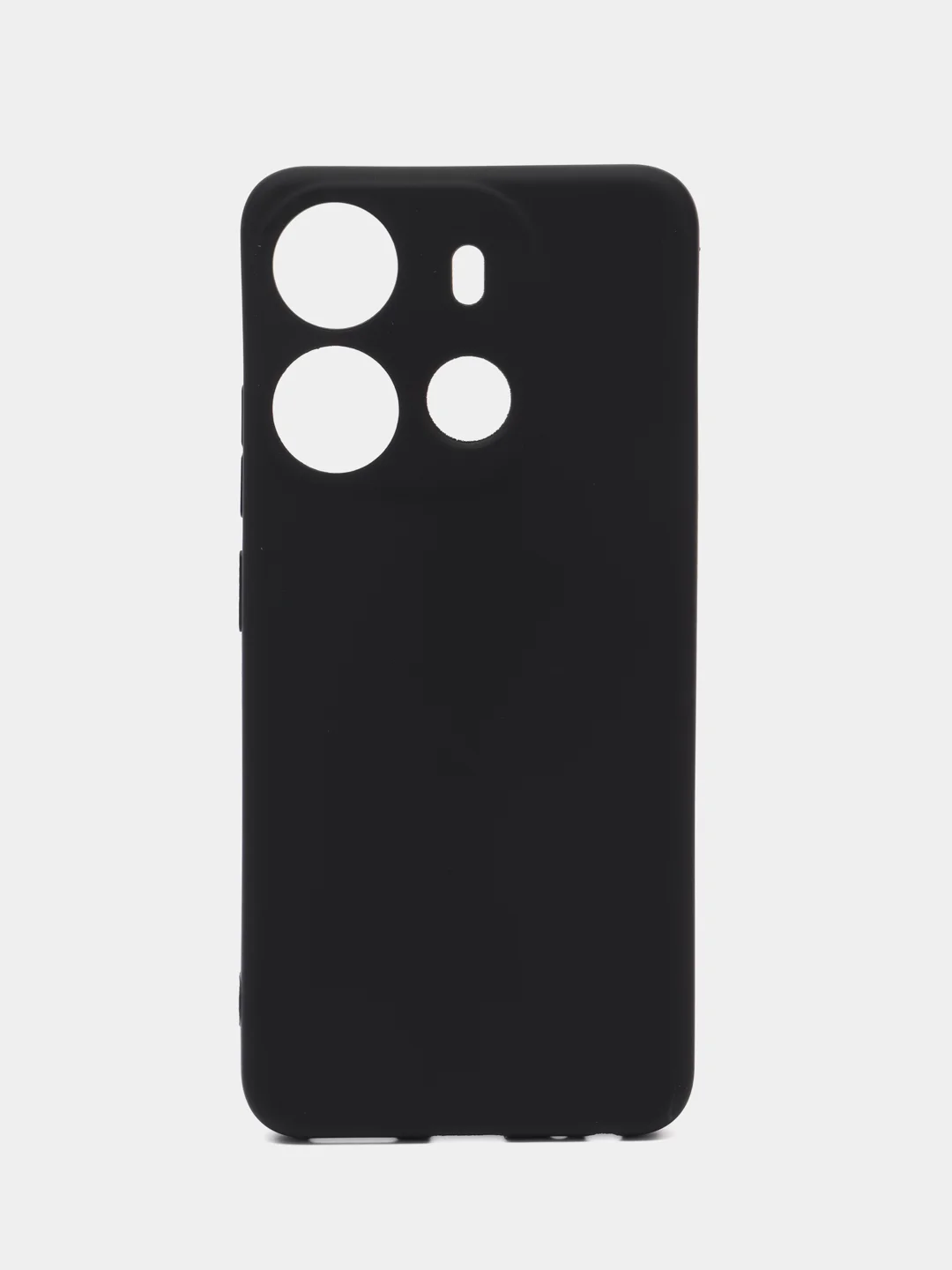 Черный чехол для Tecno Spark Go 2023 и Tecno Pop 7 Pro силиконовый, матовый, с защитой камеры