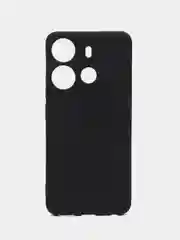 Черный чехол для Tecno Spark Go 2023 и Tecno Pop 7 Pro силиконовый, матовый, с защитой камеры