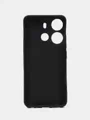 Черный чехол для Tecno Spark Go 2023 и Tecno Pop 7 Pro силиконовый, матовый, с защитой камеры