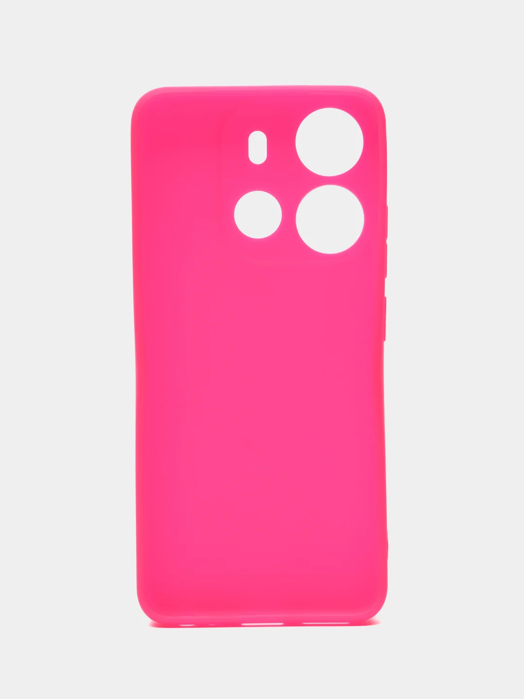 Фуксия чехол для Tecno Spark Go 2023 и Tecno Pop 7 Pro силиконовый, матовый, с защитой камеры