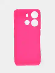 Фуксия чехол для Tecno Spark Go 2023 и Tecno Pop 7 Pro силиконовый, матовый, с защитой камеры