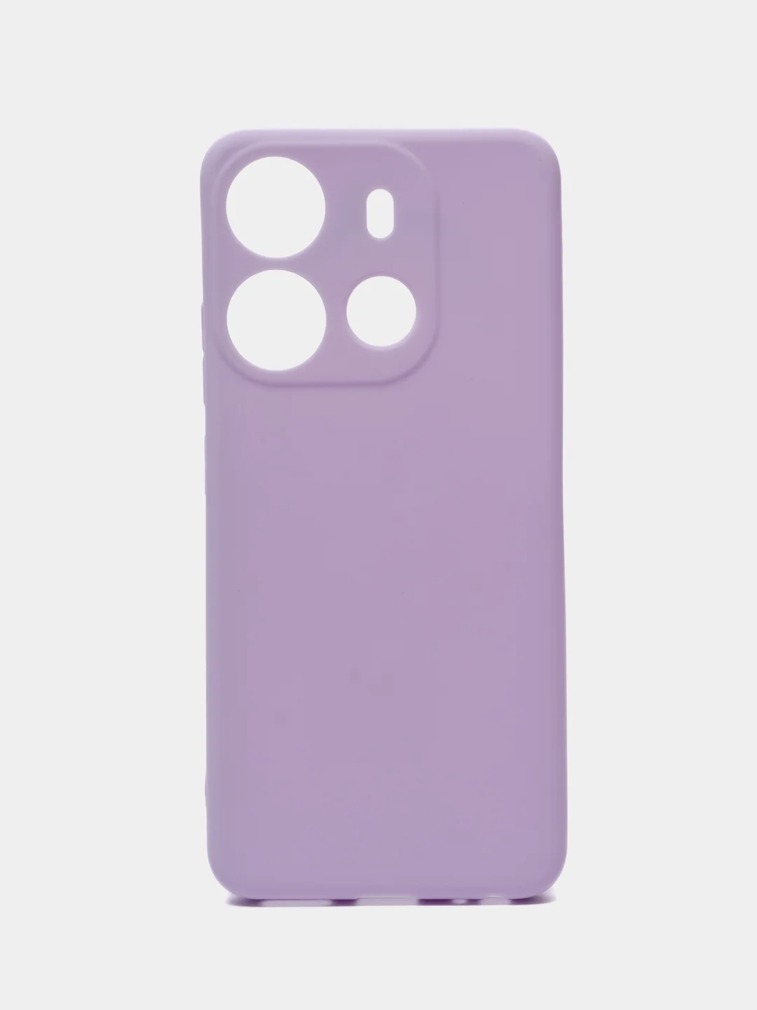 Сиреневый чехол для Tecno Spark Go 2023 и Tecno Pop 7 Pro силиконовый, матовый, с защитой камеры