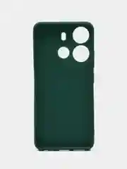 Зеленый чехол для Tecno Spark Go 2023 и Tecno Pop 7 Pro силиконовый, матовый, с защитой камеры