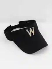 Черный козырек от солнца, кепка, бейсболка с вышивкой