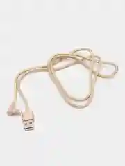 Золотой кабель для зарядки iPhone Borofone BX26 Lightning, угловой
