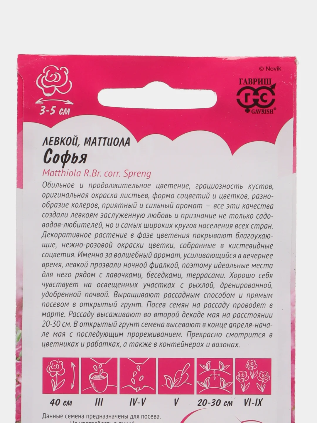 Левкой "Софья", семена, цветы