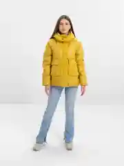 Желтый куртка женская, демисезонная