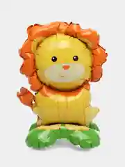 Желтый воздушный шар Лев, Панда, Дракон, Слоник, Корова, Коала на подставке