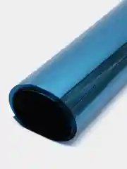 Солнцезащитная пленка на окна тонировка, голубая, зеркальная