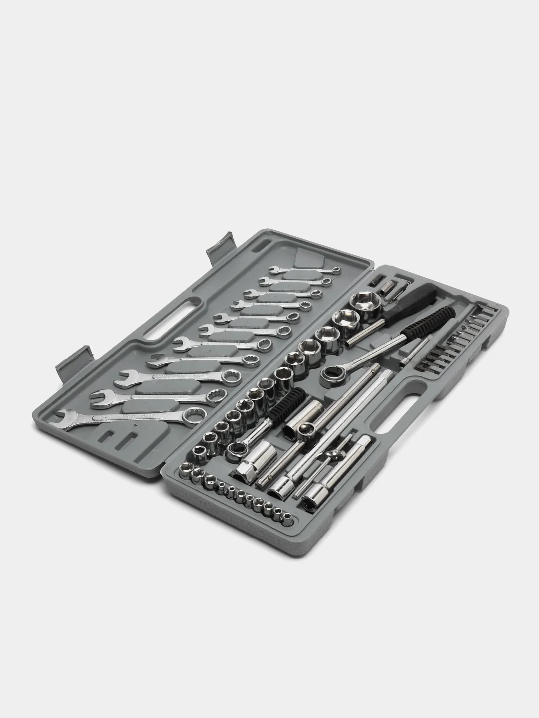 Набор инструментов "Ермак", универсальный, 1/2" и 1/4", 63 предмета