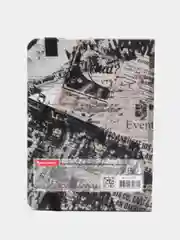 Блокнот с резинкой в клетку 96л, МАЛЫЙ ФОРМАТ А6 109х148, твердая обложка, BRAUBERG, Часы