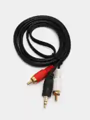 Аудио-кабель AUX 3.5 мм - 2 RCA "тюльпаны"