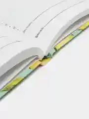 Ежедневник недатированный с резинкой А5 145х203мм, BRAUBERG, твердый, фольга, 128л,Avocado
