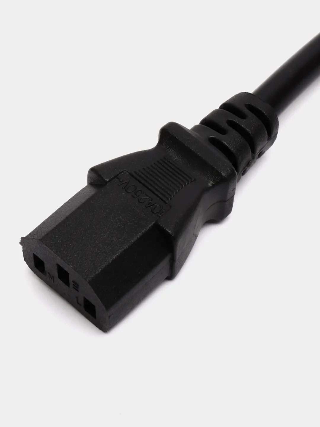 Шнур питания сетевой для компьютера, с заземлением, 3 Pin C13, 220В