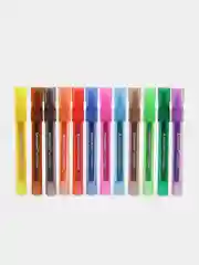 Маркеры стираемые для белой доски НАБОР 12 ЦВЕТОВ, BRAUBERG "MULTICOLOR", 3 мм, 152121
