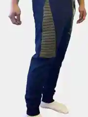 Синий спортивные брюки, мужские, с полосками