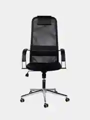 Кресло офисное BRABIX Pilot EX-610 CH premium, хром, ткань-сетка, черное, 532417