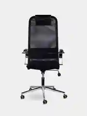 Кресло офисное BRABIX Pilot EX-610 CH premium, хром, ткань-сетка, черное, 532417