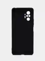 Хром чехол Xiaomi Redmi Note 10 Pro, Сяоми Редми Нот 10 Про, черный силиконовый