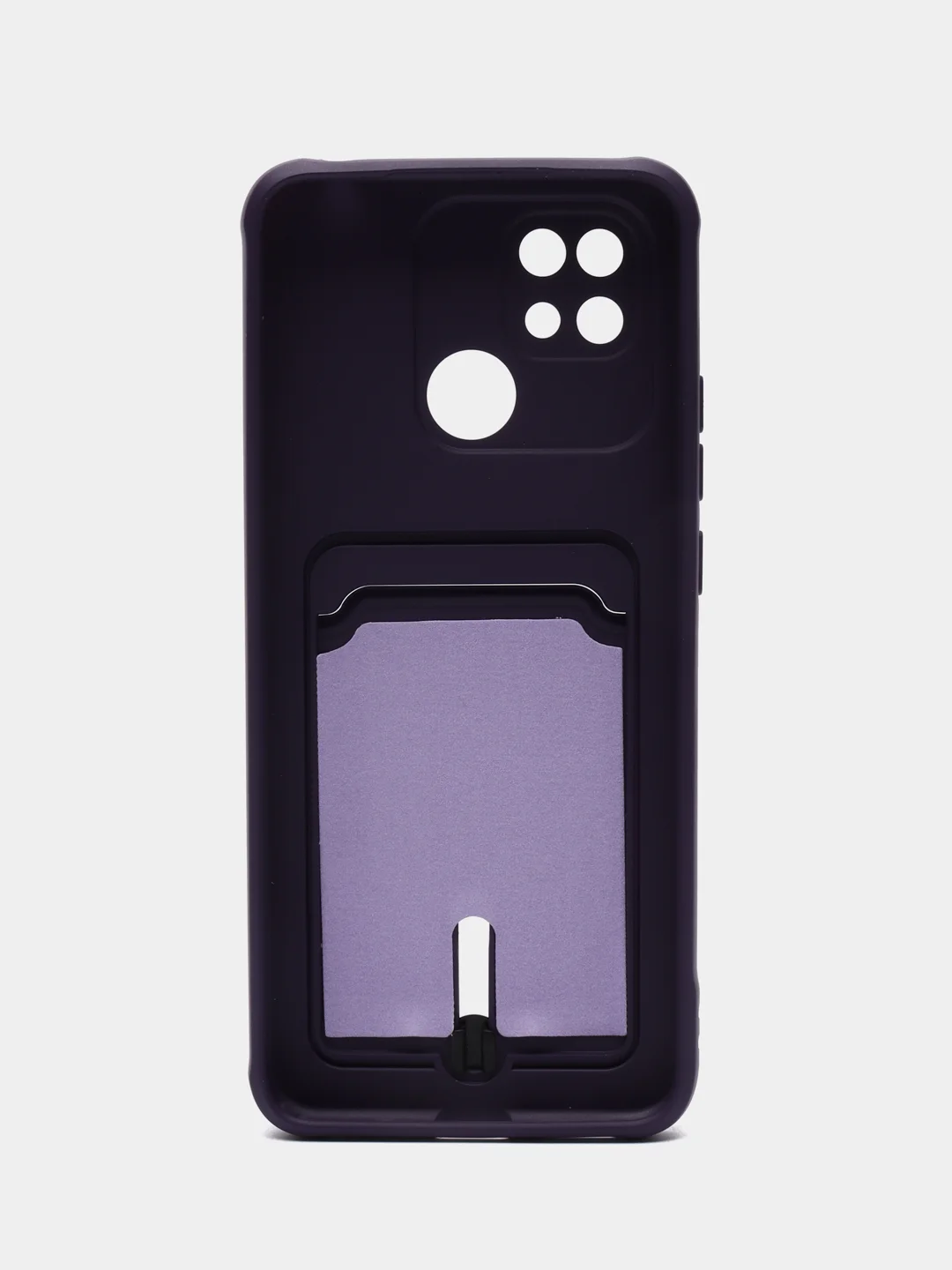Пурпурный чехол Xiaomi Redmi 10C / Poco C40, Сяоми Редми 10С, Поко С40 силиконовый с карманом для карты