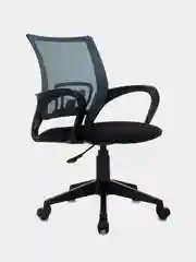 Кресло BRABIX Fly MG-396, с подлокотниками, сетка, серое/черное TW-04/TW-11, 532085