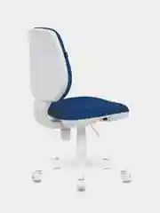 Кресло BRABIX Fancy MG-201W, без подлокотников, пластик белый, синее TW-10N, 532413