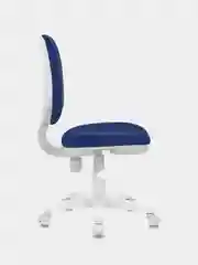 Кресло BRABIX Fancy MG-201W, без подлокотников, пластик белый, синее TW-10N, 532413