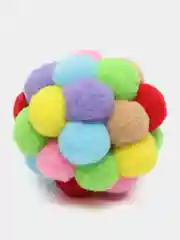 Разноцветный мягкий разноцветный мяч, игрушка погремушка для кота и кошки, 6 см