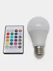 Разноцветный умная лампочка светодиодная LED RGBW bulb/ умная лампа с пультом