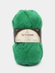 Зеленый пряжа Камтекс "Астория", 180 м, 50 г, хлопок 65%, шерсть 35%