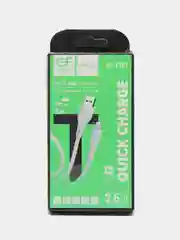 Белый кабель USB на Type-C "GFPower F16T", с индикацией, 1 м, 3.6A, ПВХ