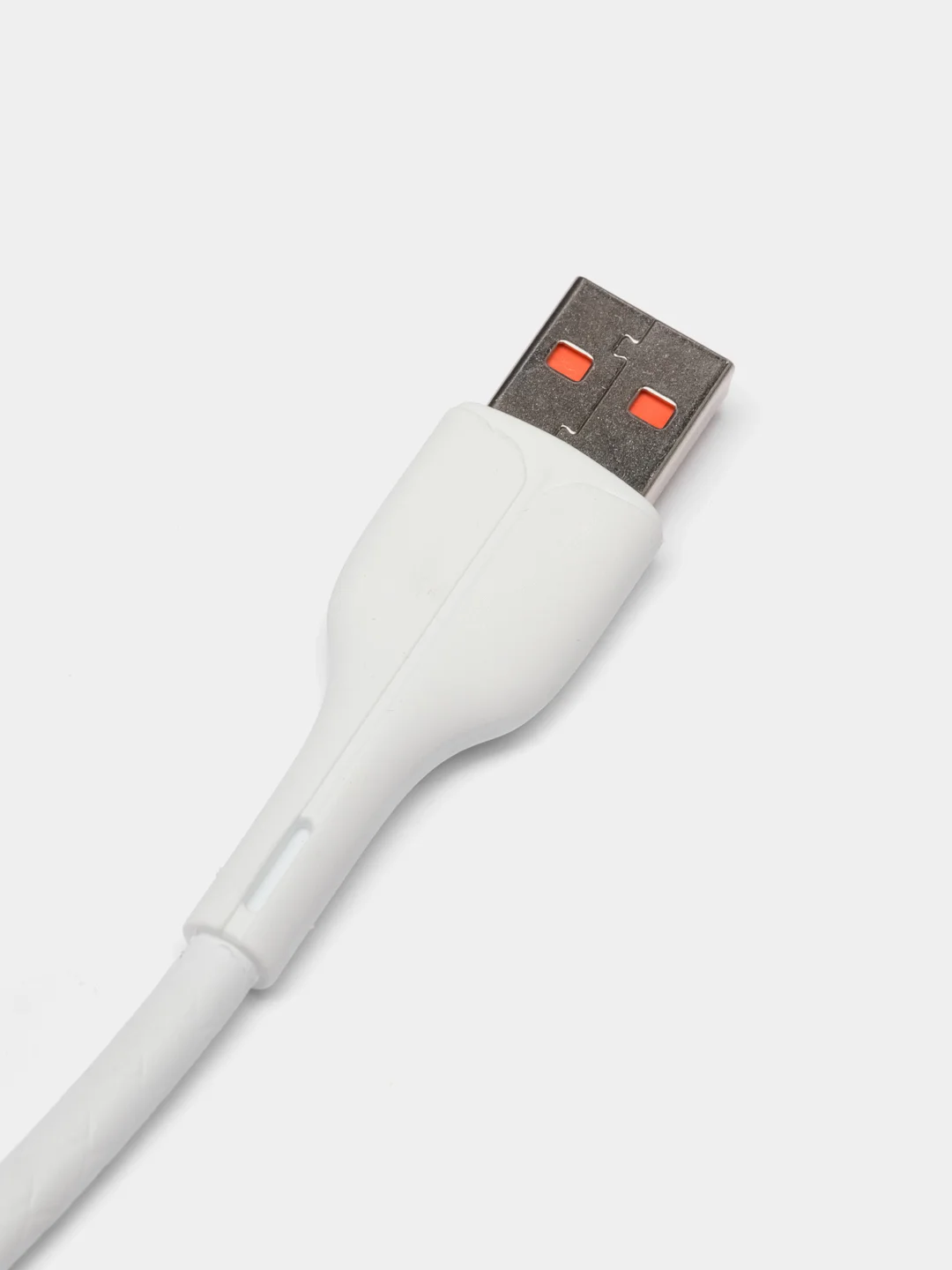 Белый кабель USB на Micro-USB "GFPower F16M", с индикацией, 1 метр, 3.6A, ПВХ, Android