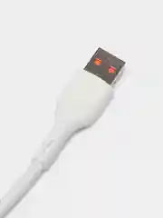 Белый кабель USB на Micro-USB "GFPower F16M", с индикацией, 1 метр, 3.6A, ПВХ, Android