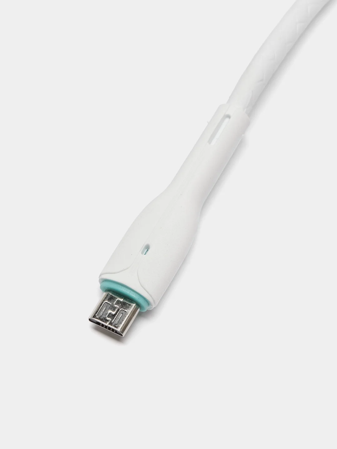 Белый кабель USB на Micro-USB "GFPower F16M", с индикацией, 1 метр, 3.6A, ПВХ, Android