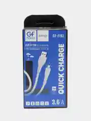 Кабель USB на Lightning "GFPower F16L", с индикацией, 1 метр, 3.6A, 8-pin
